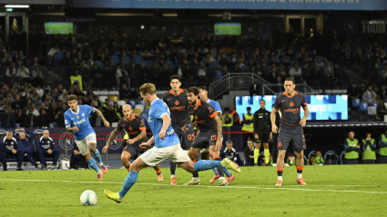 De Bruyne lanza el penalti en el Napole-Inter