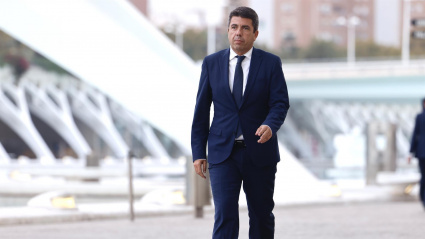 Carlos Mazón a su llegada al funeral de la víctimas de la dana