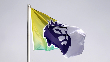 Bandera con el logo de la Premier League