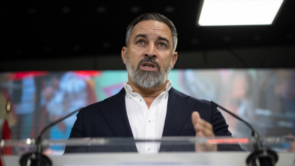 El presidente de Vox, Santiago Abascal