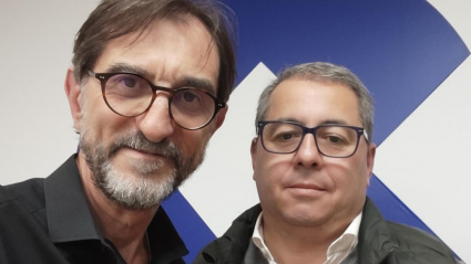 Ángel Heredia junto a Gabriel Álvarez