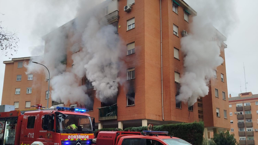 Incendio en Ronda Buenavista, Toledo