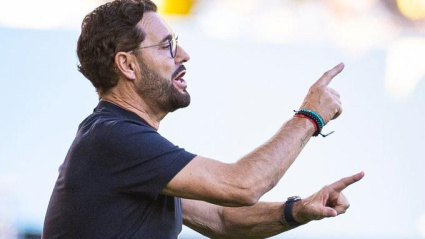 José Bordalás, durante el encuentro ante el Villarreal