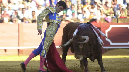 José Tomás, el Domingo de Resurrección de Sevilla en 2021, donde abrió la Puerta del Príncipe