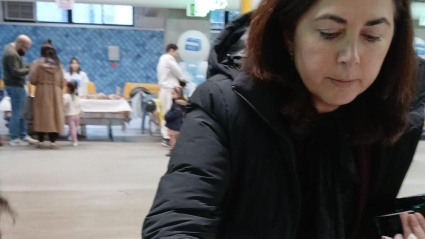 Elana Candia xogando á ruleta da sorte