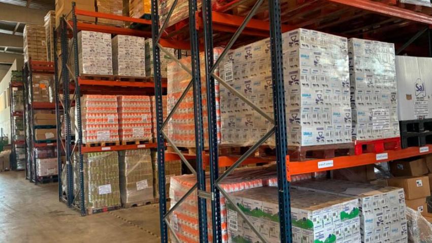 Banco de alimentos cajas