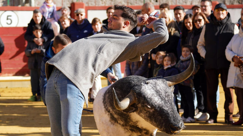 El festejo popular también tuvo su sitio en la jornada de puertas abiertas en Valladolid