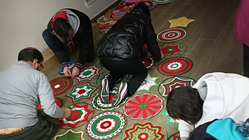 Árbol de ganchillo en Ribera de la Polvorosa