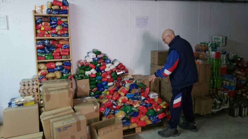 Reparto de alimentos