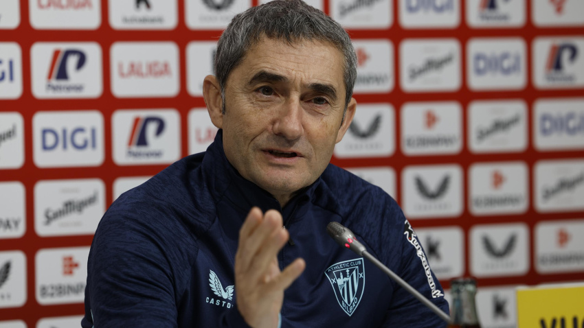 Ernesto Valverde, en rueda de prensa