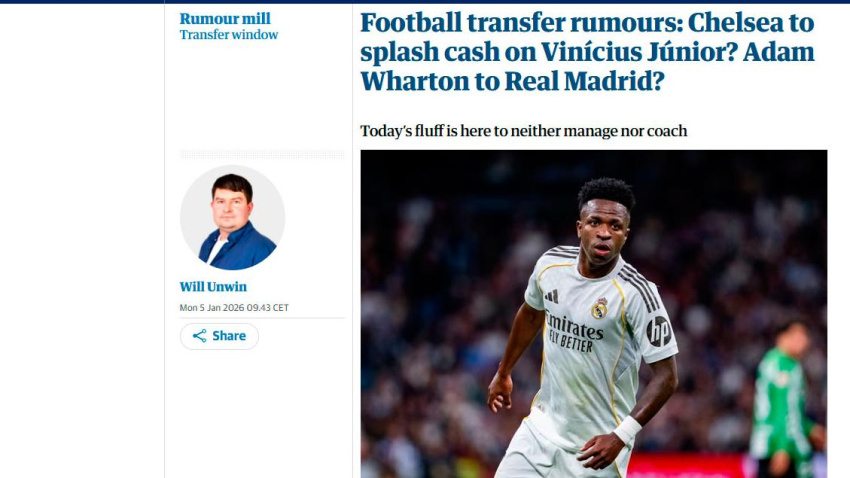 La oferta millonaria que el Chelsea estaría preparando por Vinicius