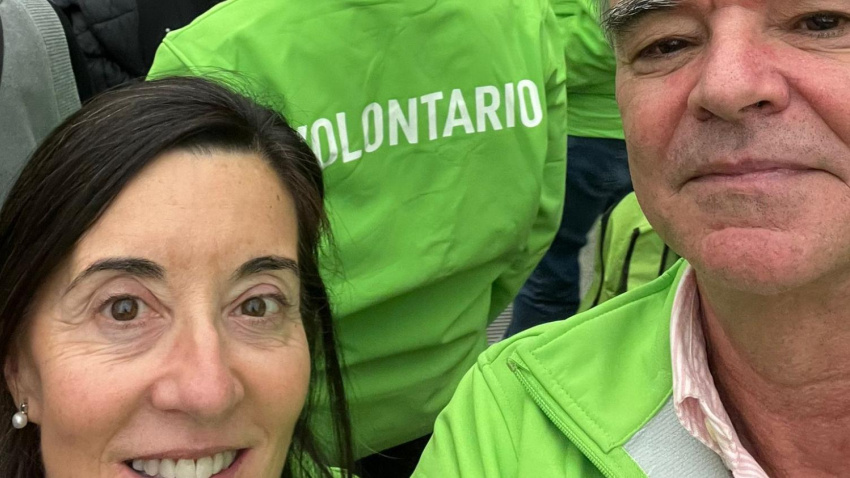 Alejandro y María, en la recepción del Papa a los voluntarios del Jubileo 2025