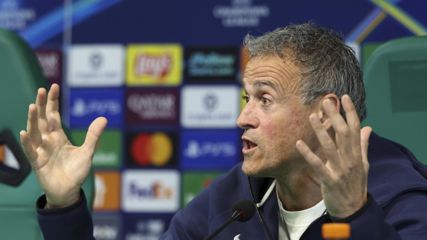 Luis Enrique, en rueda de prensa