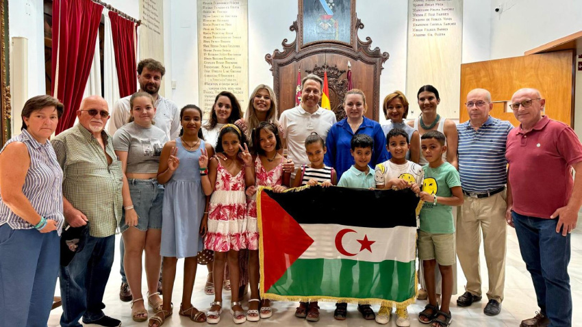 Niños saharauis acogidos en Lorca en ediciones anteriores
