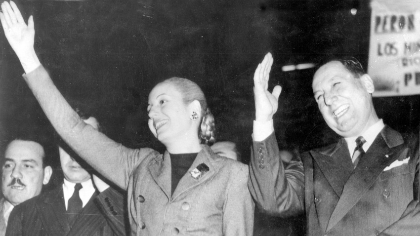 Eva y Juan Perón