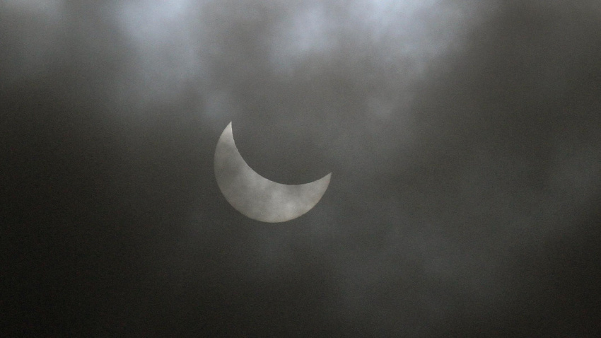 Eclipse solar visto desde Palencia en 2015