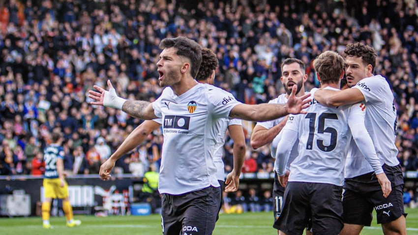 Hugo Duro abrió el marcador del partido