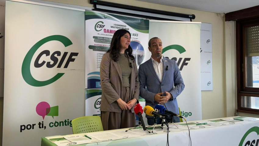 Carmen García y Enrique Vega en la presentación del primer e innovador congreso multidisciplinar sobre la aplicación de la IA en asistencia sanitaria