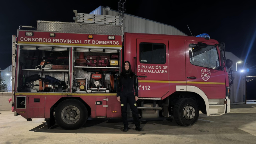 Silvia García Escribano, primera bombera de Guadalajara