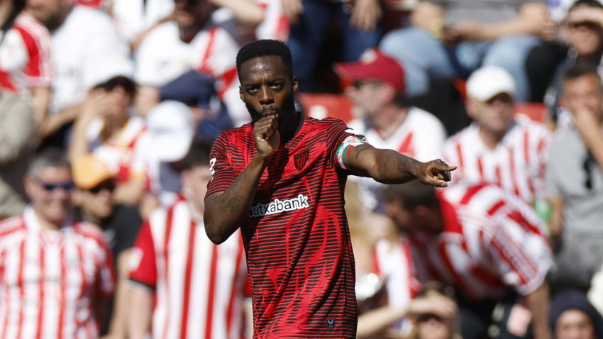 Iñaki Williams celebra el gol en el Rayo - Athletic