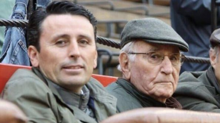 José Juan Fraile, junto a su padre Lorenzo Fraile Martín