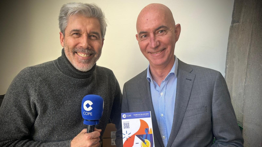 El Concejal y Portavoz de VOX en el Ayuntamiento de Valencia, José Gosálbez, hoy en Mediodía Cope Más Valencia