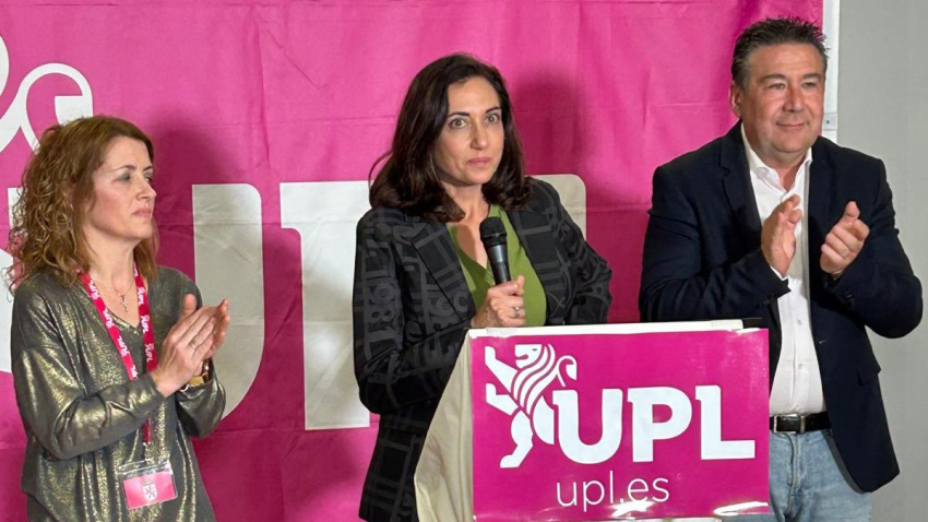 Alicia Gallego, Luis Mariano Santos y Rosa María Quintanilla UPL