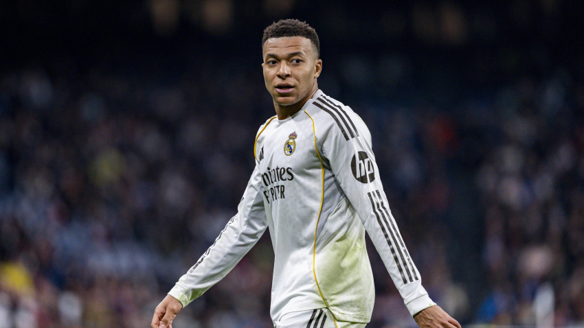 Kylian Mbappé, durante un partido con el Real Madrid