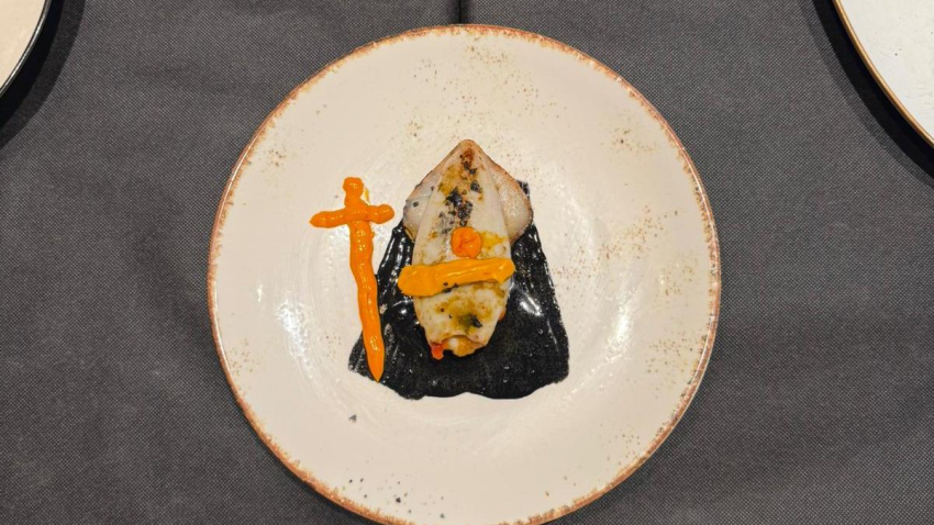 Mario Sanz ha creado un plato de Cuaresma que rinde homenaje a la Cofradía de la Soledad de Soria