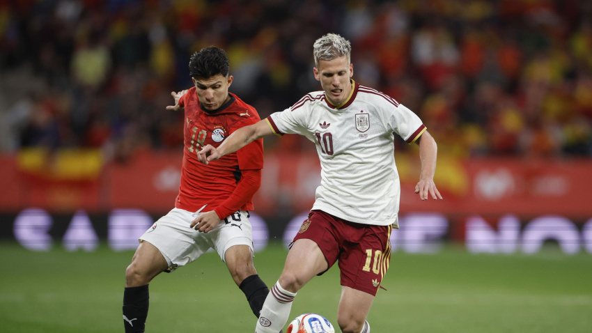 Dani Olmo en el España - Egipto