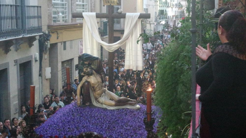 Imagen de la Piedad, un trono que recorrerá hoy las calles de Málaga.
