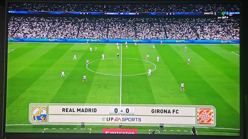Comienzo del encuentro entre el Real Madrid y el Girona