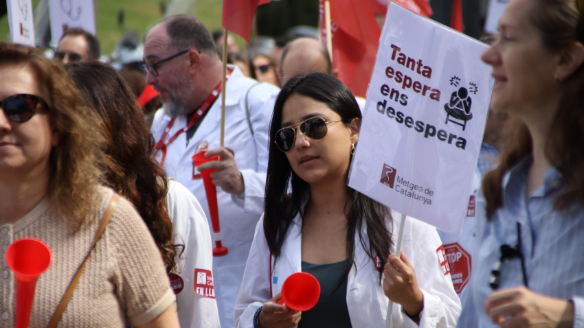 Huelga médica en Cataluña