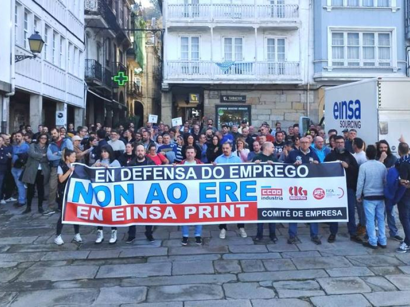 Paro de 24 horas en Einsa Print en As Pontes contra el ERE para ...