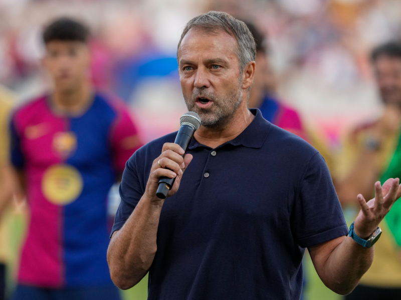 Hansi Flick, entrenador del Barcelona.