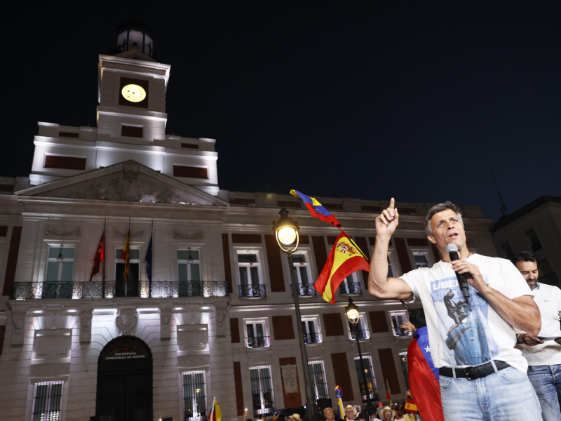 El líder opositor venezolano Leopoldo López