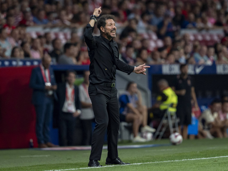 Simeone durante el partido frente al Espanyol