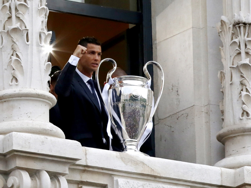 Cristiano Ronaldo con la Champions League 2016