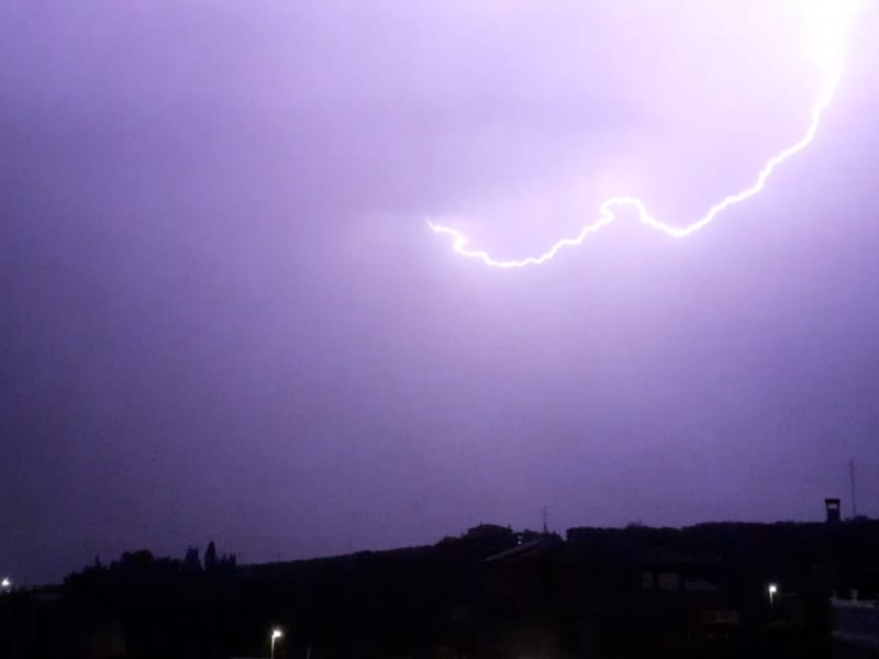 Imágenes de la tormenta de la madrugada del jueves