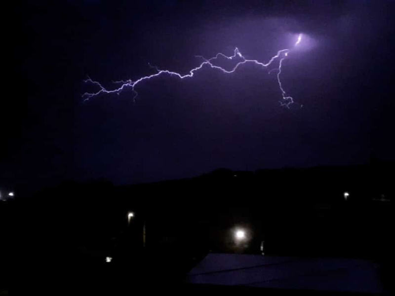 Imágenes de la tormenta de la madrugada del jueves