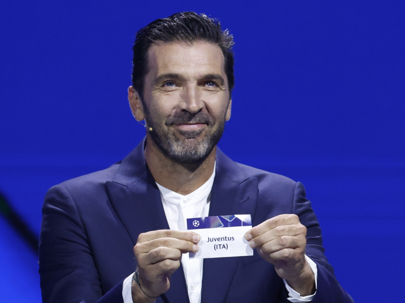 Buffon, mano inocente del sorteo de la Champions