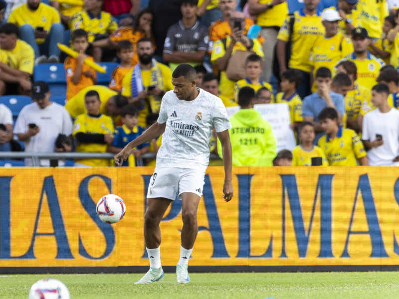 Kylian Mbappé en el Estadio de Gran Canaria.