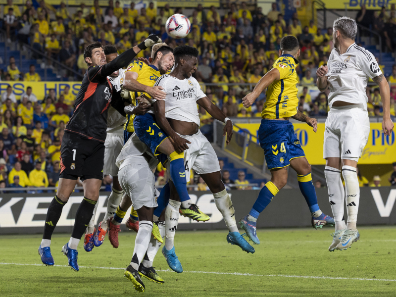 Escena del partido Real Madrid - Las Palmas