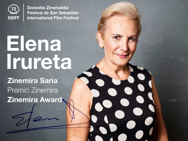 La actriz Elena Irureta recibirá el Premio Zinemira en el Festival de Cine de San Sebastián