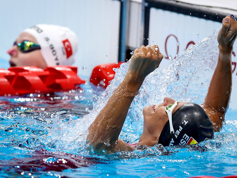 Teresa Perales durante los Juegos Paralímpicos de Tokio.