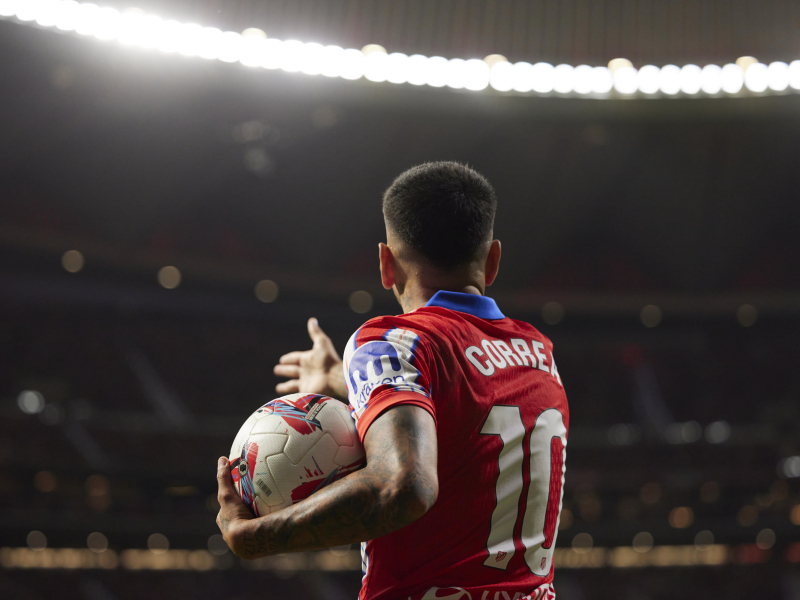 Correa durante un partido del Atlético de Madrid