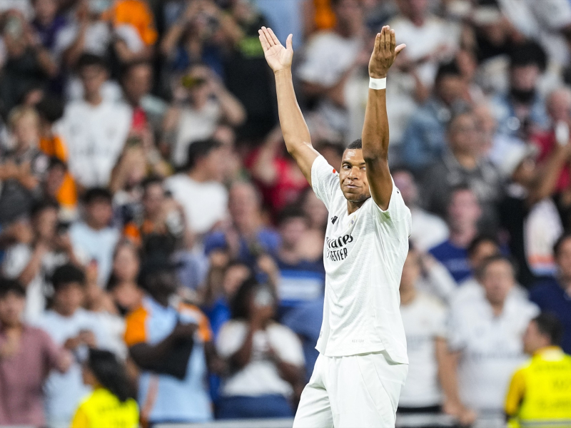 Kylian Mbappé celebra un gol