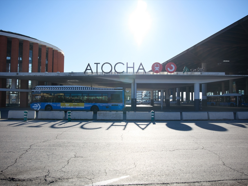 Exterior de la estación de Puerta de Atocha-Almudena Grandes