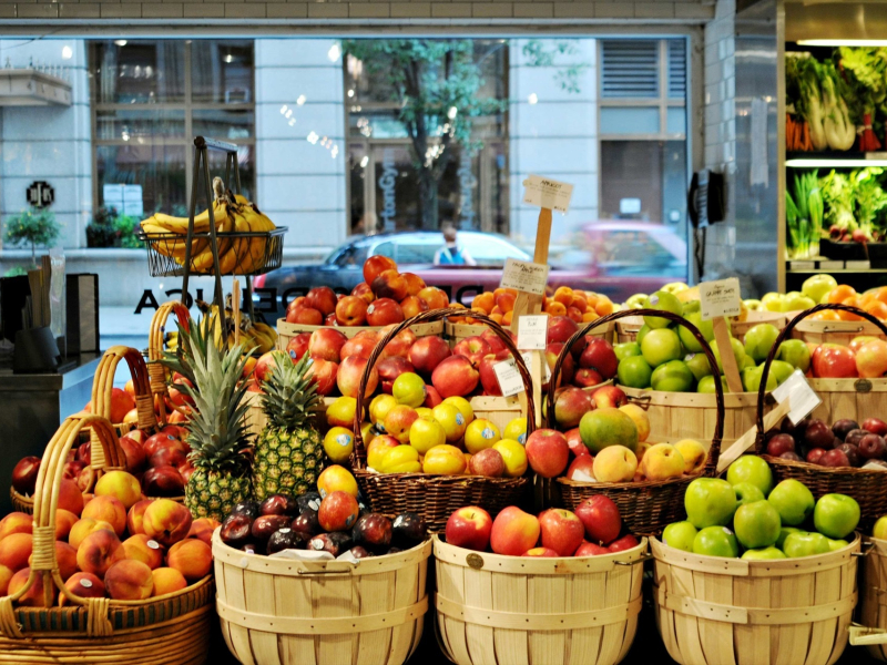 La imagen de la frutería de un supermercado