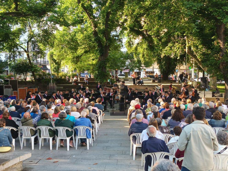 Banda Municipal de Música de A Coruña en el Campo da Leña